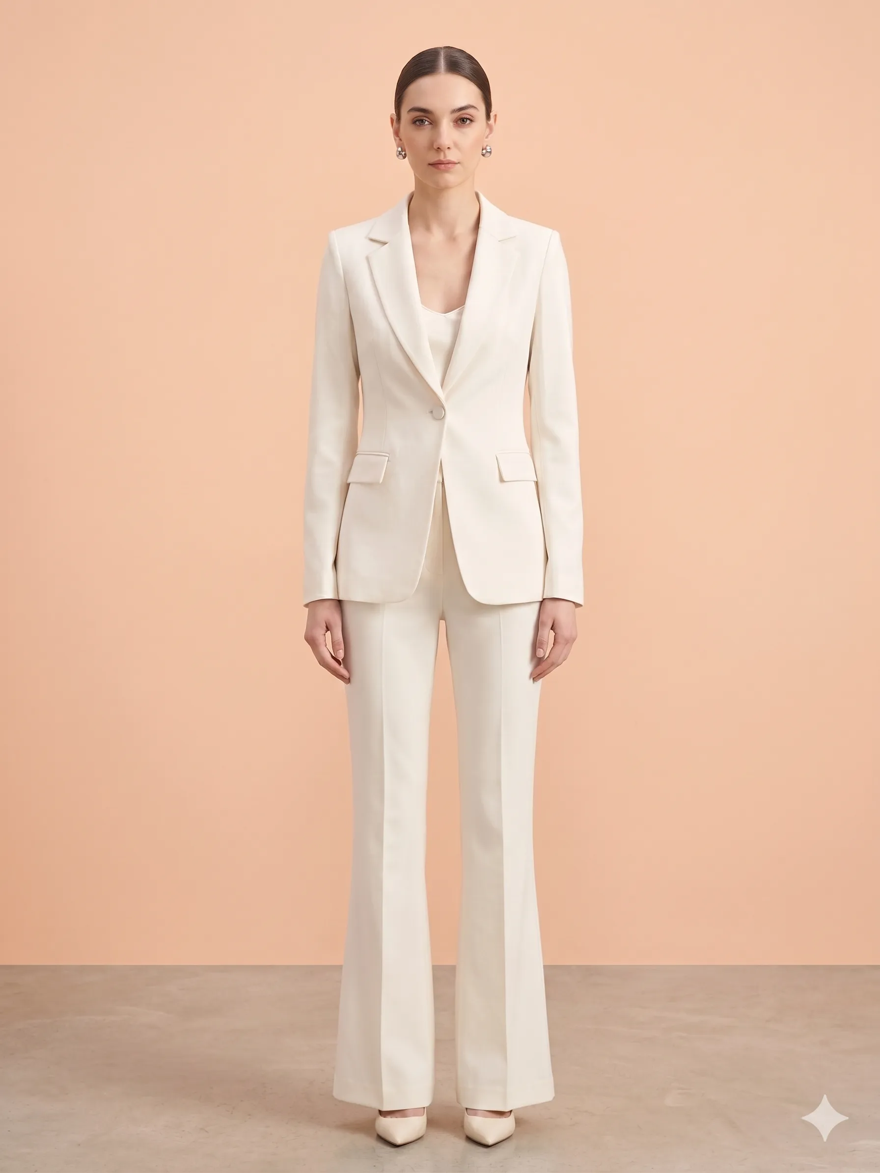 Single Brested Two Piece Blazer Set