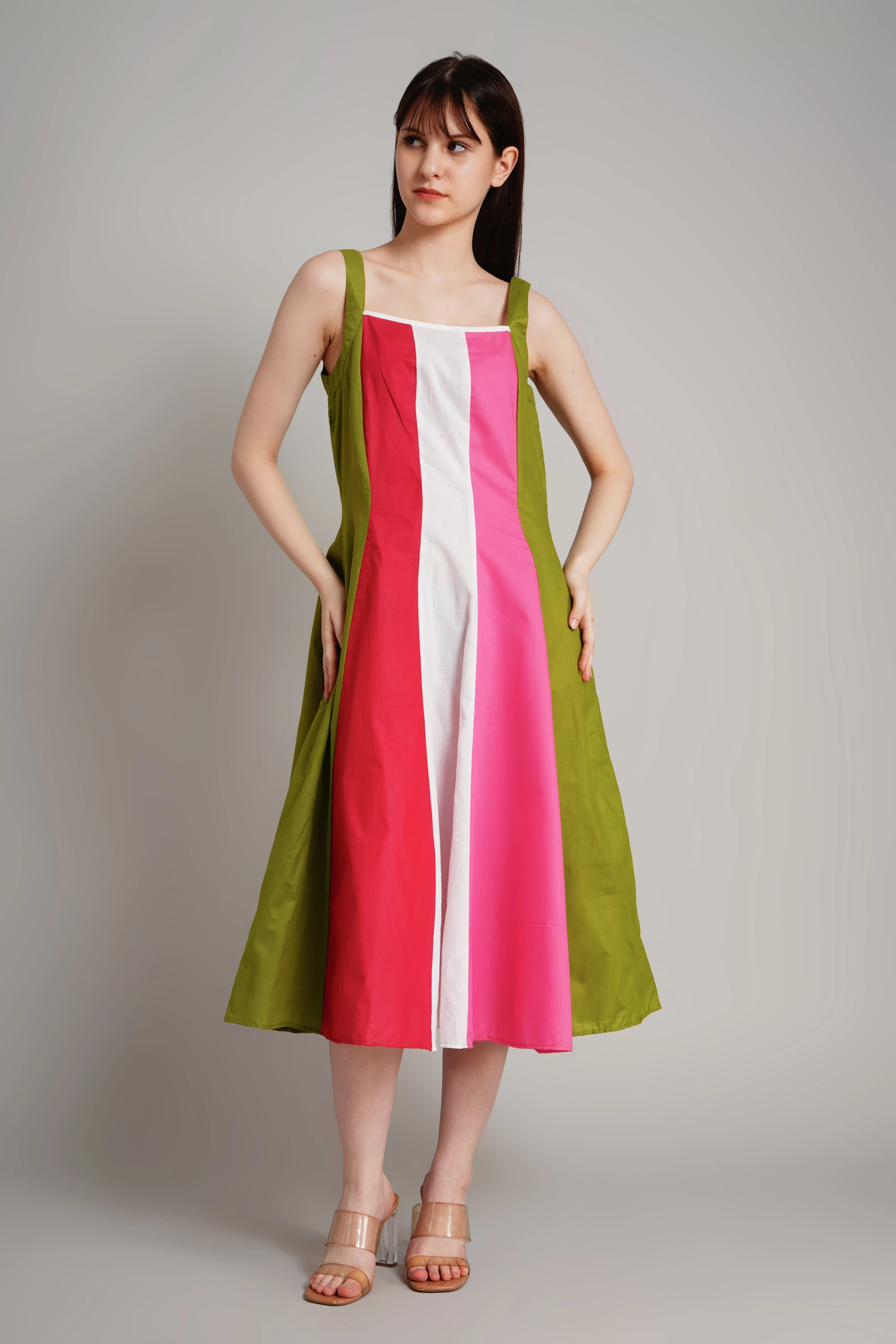 Multi colour one piece dress 