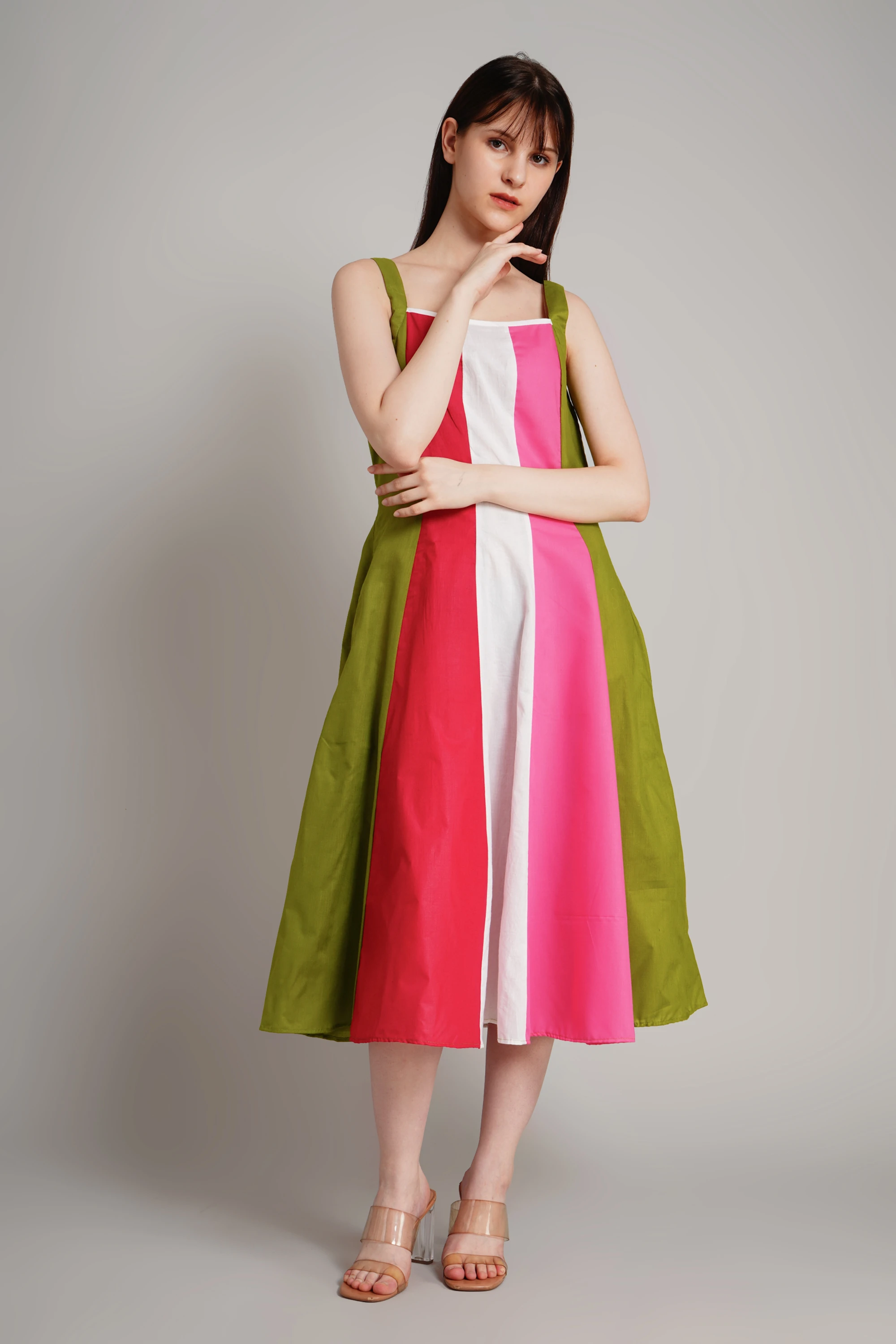 Multi colour one piece dress 